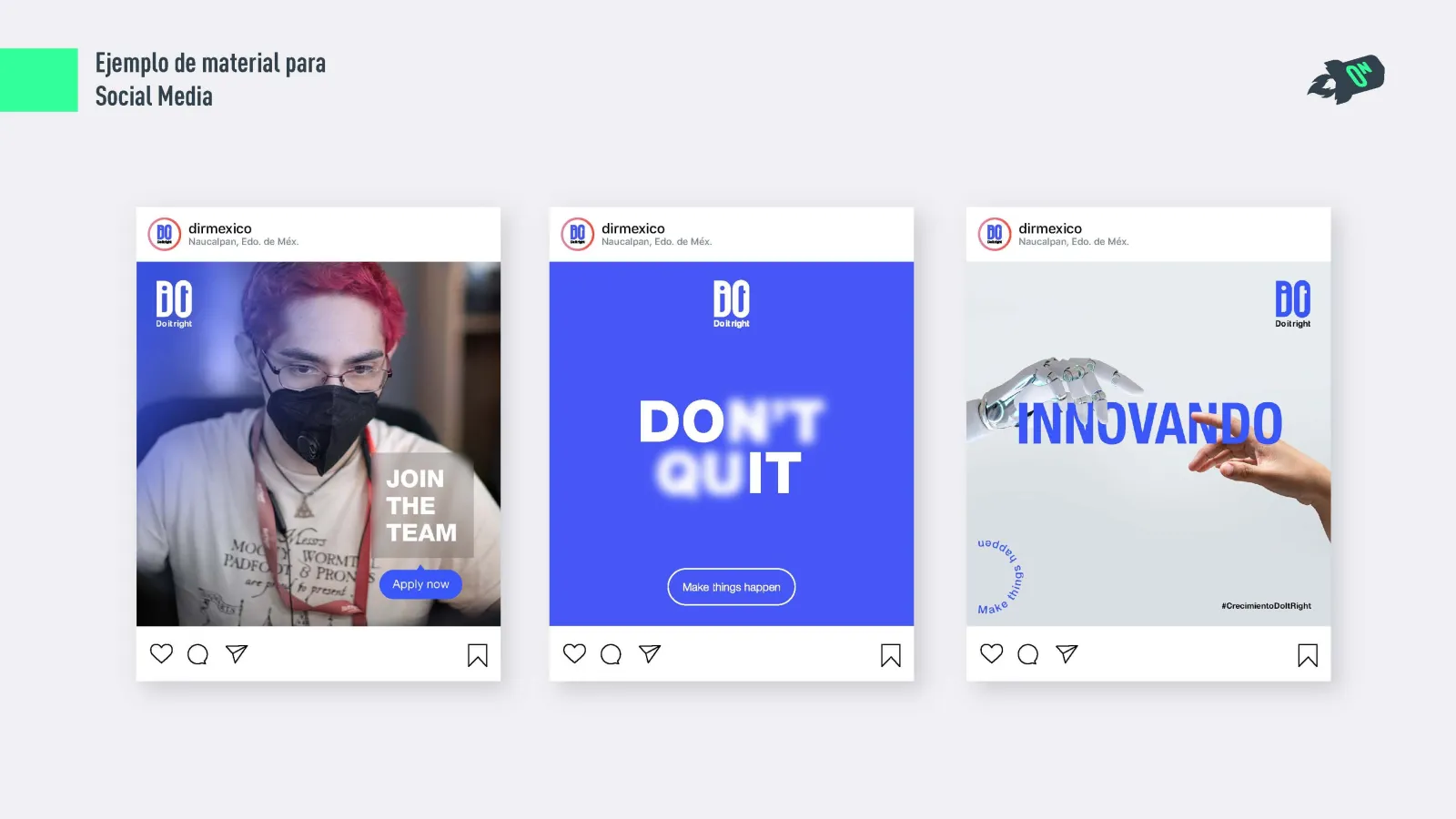 Do It Right: pieza del proyecto